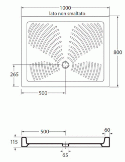 PIATTO DOCCIA 100X80